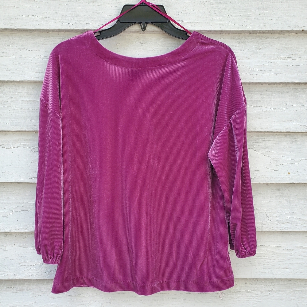 Ribbed Velvet Top